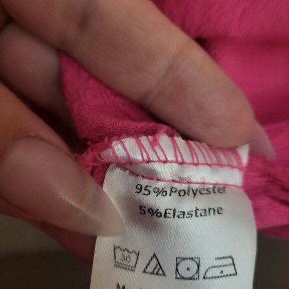 Bright Pink Plus Size Top - Picture 7 of 7